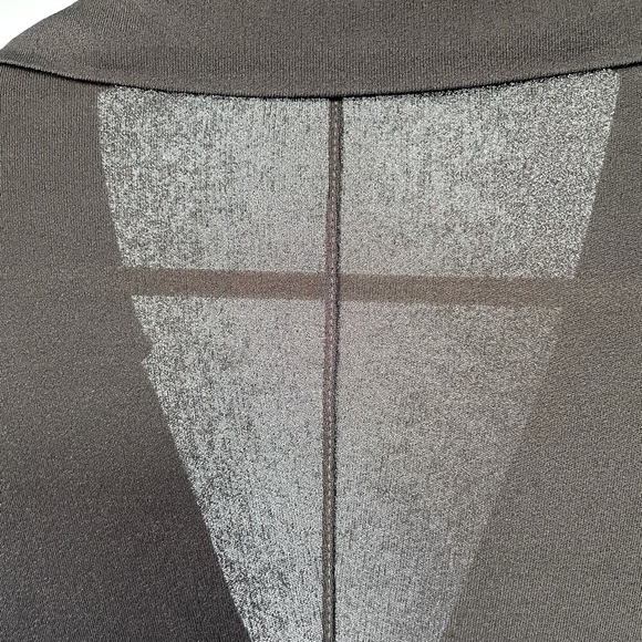 Semi-sheer long sleeve black jersey cardigan - Picture 4 of 6